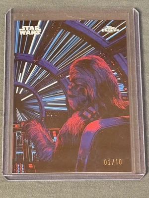 Chewbacca Kyber Light X-Fractor Short Print 2/10 - 2025 Topps Chrome Star Wars - Image 1 of 2
