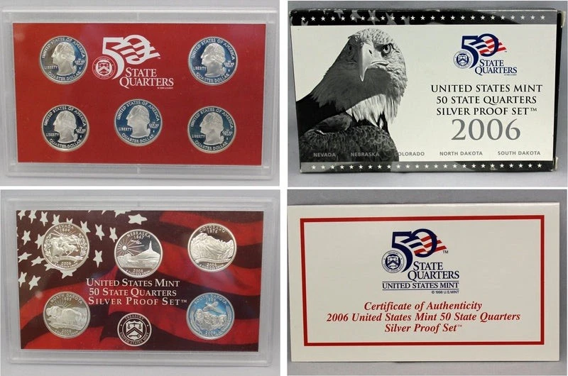 2006 US Mint State Quarters Silver Proof Set - Image 1 of 1