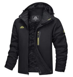 Mens Snowboarding Jackets Waterproof Fleece Lining Warm Winter Coats Hooded S... - Picture 1 of 6