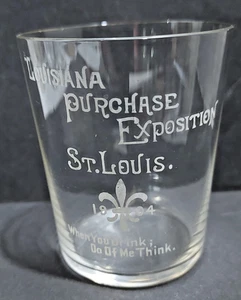 Vintage Pre-Pro Louisiana Kauf Ausstellung Weltausstellung St Louis 1904 Schnapsglas - Bild 1 von 2
