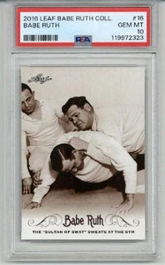 2016 Leaf Babe Ruth Collection #16 Babe Ruth New York Yankees PSA 10 LOW POP 3 - Bild 1 von 2