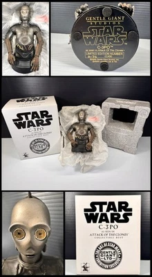 Mini Busto Gentle Giant Star Wars C-3PO 1:6 Exposição Exclusiva Novo na Caixa SW32 - Imagem 1 de 4