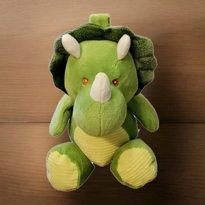 Kellytoy Baby Green Dinosaur Toy Rattle Carseat Stroller Clip 10" Stuffed Animal - Picture 1 of 9