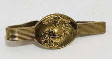 Vintage USMC Marine Corps Military Gold Tie Clip Eagle Globe & Anchor by Shields
