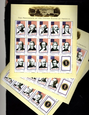 Liberia sc#2567-9 (2009) Sheets of 15 MNH Cover