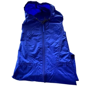 Trump Marina Hotel and Casino Hooded Jacket Mens Size L Blue Zip Vintage New - Picture 1 of 8