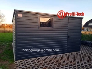 3,5x4 Gerätehaus Geräteschuppen Metall Schuppen Gartenhaus Blechgarage Laube* - Bild 1 von 4