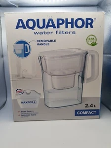 AQUAPHOR Water Filter Jug Compact White. Space-saving, Lightweight Fridge door - Picture 1 of 3