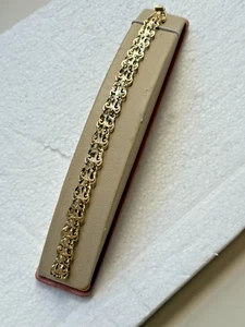 14K YELLOW GOLD FANCY BRACELET - Picture 1 of 5