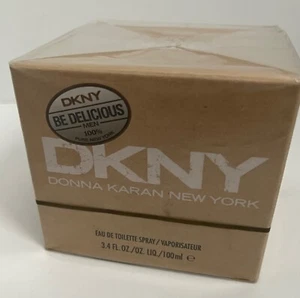 DKNY BE DELICIOUS MEN DONNA KARAN 3.4 FL. OZ. (100ML) EDT SPRAY DISCONTINUED - Picture 1 of 6