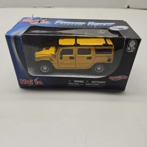 Maisto Hummer H2 motorized Power Racer. Die Cast Metal Yellow Box Cond may vary - Picture 1 of 6