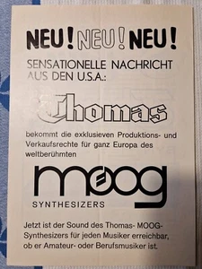Moog Satellite Prospekt Selten! - Bild 1 von 4