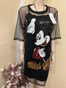 Traumhaft Tunika /Kleid  Rose Denim Neu Gr. One Size Micky 2 in 1 Black - Bild 1 von 18