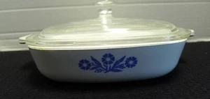 Vintage Corning Ware Cornflower 7 inch A-20 Casserole w/Glass Lid USA - Picture 1 of 12