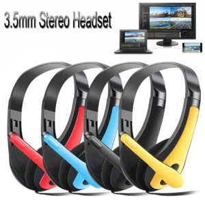 Bass Noise Cancelling Stereo Microphone Headset 3.5mm Headset Head Headphone - Afbeelding 1 van 15