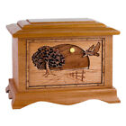 Wood Cremation Urn (Wooden Urns) - Mahogany Geese Ambassador