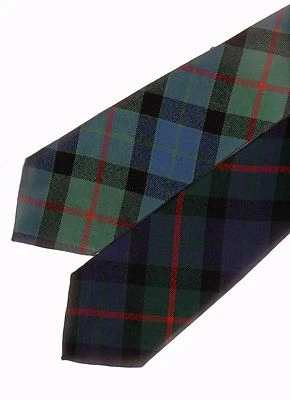 Tartan Tie Clan Gunn OR Pocket Square Scottish Wool Plaid  - Image 1 of 2