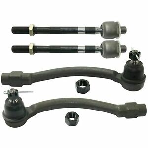 New Inner Outer Tie Rods Ends For Hyundai Elantra GT Veloster 1.6L Turbo GT 2.0L