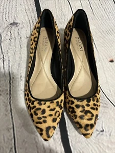 ALFANI Animal Print Leopard Cushioned Comfort Pointed Toe Block Heel. - Picture 1 of 13