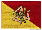 SICILY FLAG PATCH embroidered iron-on ITALIAN ITALY Sicilia APPLIQUE Trinacria