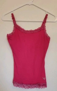 Justice Girls Lace Trimmed Tank Top Size 12 - Picture 1 of 2