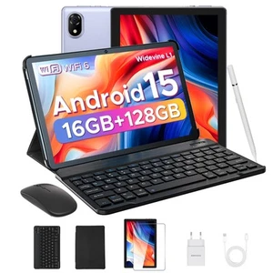 DOOGEE U10 10 inch Tablet with Keyboard, Android 15 Tablet 16GB+128GB/2TB Exp... - Picture 1 of 9