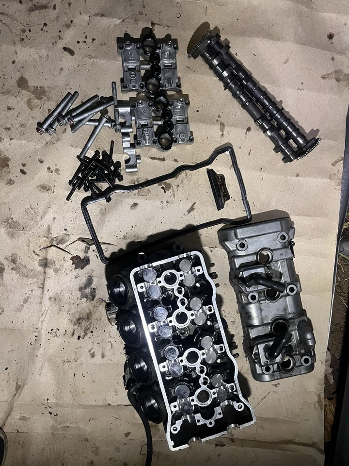 Kawasaki Ninja ZX6R ZX600P 2007 motor OEM extremo superior culata (leer descripción) Foto 1 de 4