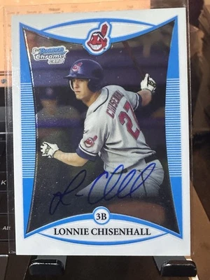 2008 Bowman Draft Prospects Chrome Lonnie Chisenhall #BDPP112 Auto - Imagem 1 de 3