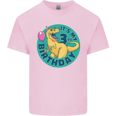 3rd Birthday Dinosaur T-Rex 3 Year Old Kids T-Shirt Childrens - Image 1 of 4