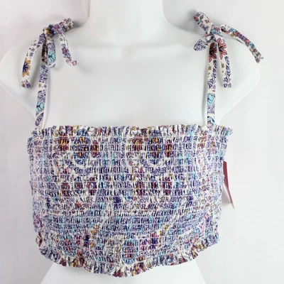 NWT Xhilaration Paisley Bikini Top Women's 14W Stylish Swimwear Beach Pool - Image 1 of 4
