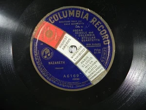 Oscar Seagle – Nazareth / The Voice Of The Chimes ~ 1920 12" 78 RPM Classical - Picture 1 of 4