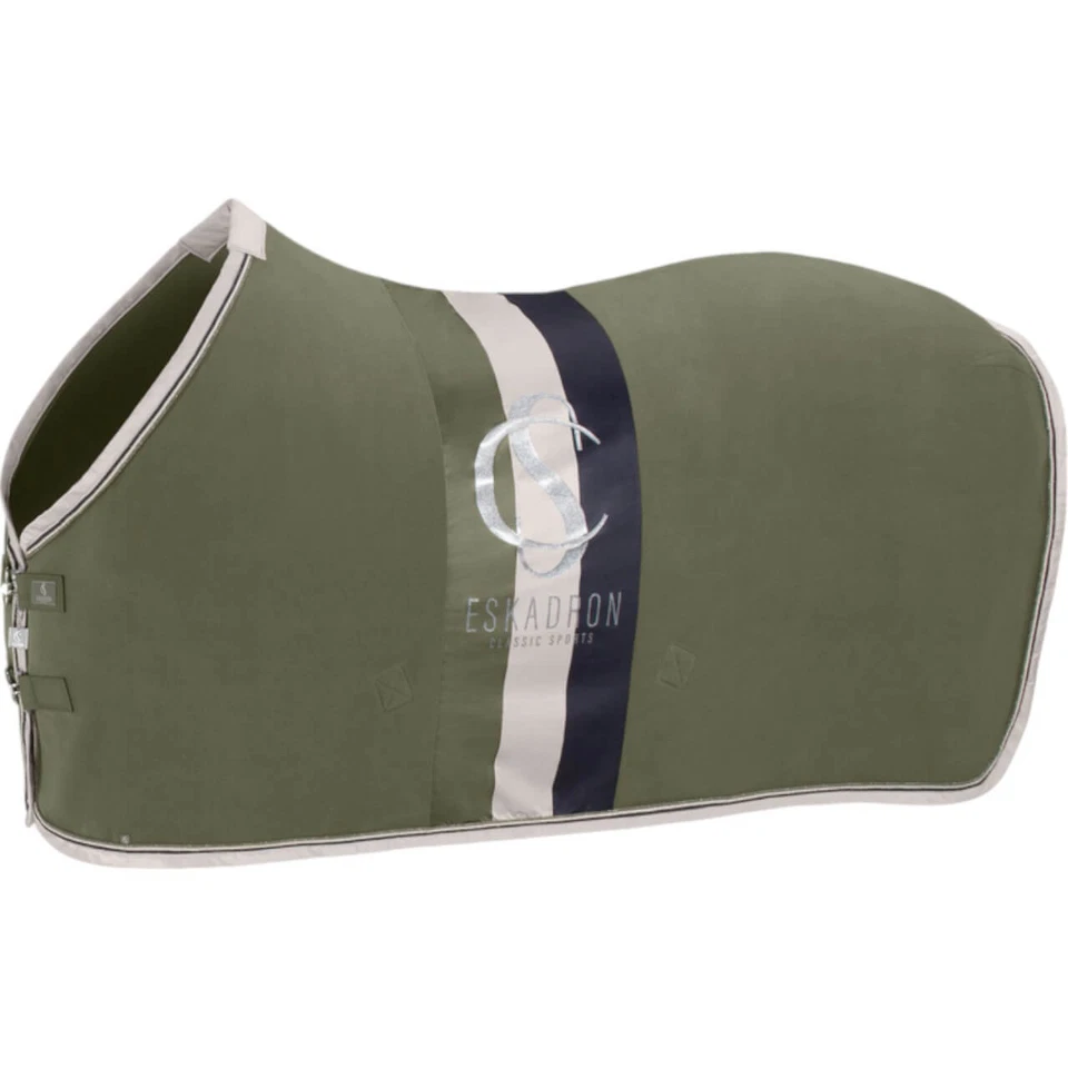 Eskadron Dusty Olive 125 cm Abschwitzdecke Fleece Stripe Classic Sports FS25 - Bild 1 von 1