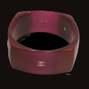 Pulsera Brazalete CHANEL AUTÉNTICO Ken Coco Marca Tono Oro Logo Cadena De Colección GP F/S - Imagen 1 de 9