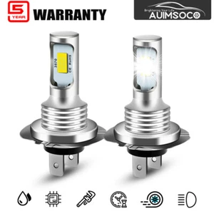 2x AUIMSOCO H7 LED Combo Lamp Bulbs Hi/Lo Beam Kit Extremely White Xenon - Picture 1 of 15