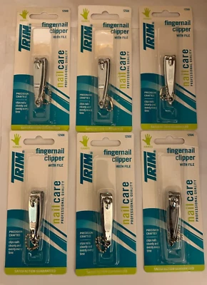Cortador de unhas original blister pacote com 6 peças cortador de unhas com arquivo - Imagem 1 de 4