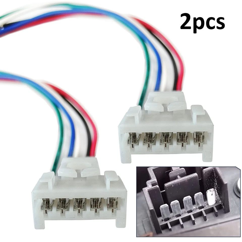 Pair 5P Tail Light Connector Wiring Plug Connector For Fiat Punto 188 Panda 169 - Image 1 of 4