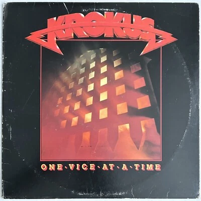 KROKUS - ONE VICE AT A TIME - 1982 Arista AL9591 - VINYL LP W/ INNER CLEANED - Image 1 of 4