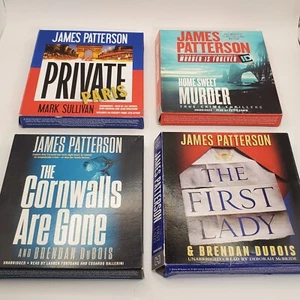 4 Audiobook lot First Lady, Home Sweet Murder, Private Parts, Cornwalls are Gone - Picture 1 of 9