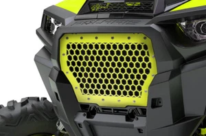 Steel Aftermarket Grille fits 17-18 Polaris RZR Turbo 1000 XP Lime Squeeze HEX - Picture 1 of 3