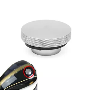 Cafe Racer Motorcycle Modified Fuel Tank Cover Gas Tank Cap Silver For CG125 - Bild 1 von 8
