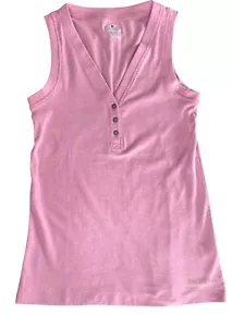 Noble Outfitters Women's sz S. Button V-Neck Tug Free Tank Top Lilac - Picture 1 of 5