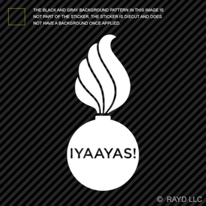 (2x) AMMO IYAAYAS Piss Pot Sticker Die Cut Vinyl munitions ammos bomb - Picture 1 of 1