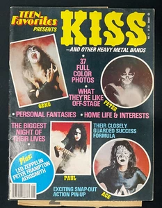 Vintage 1978 Teen Favorites Magazine Presents KISS No. 1 & other Memorabilia - Picture 1 of 8