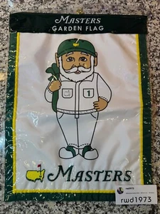 NEW 2025 OFFICIAL Masters Golf Gnome "Caddy" Embroidered Garden Pin Flag In Hand - Picture 1 of 1