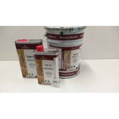 OLIO PROTETTIVO LEGNO TEAK OIL BORMA WACHS PER ESTERNO LT. 0,5-LT.1-LT.5