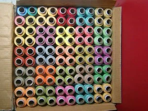 Polyester Thread 100 Spools 25 Mix Color 300metre 328 yards each Spool - Picture 1 of 3