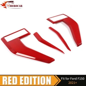 🌟Tapa de ventilación lateral guardabarros delantero rojo biseles para Ford F150 2021+ accesorios - Imagen 1 de 8