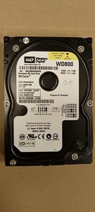 Disco Duro IDE WESTERN DIGITAL WD800 80Go 3,5" Probado Y Garantizado - Imagen 1 de 1