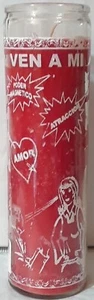 Veladora VEN A MI (Come to ME) Candle, Color Rojo/Red, Amor/Love - Picture 1 of 2