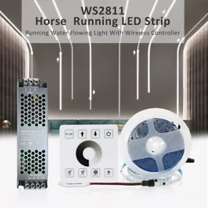 5m 10m Horse Race LED Strip 2835SMD Running Water Flowing Light Touch Remote Kit - Picture 1 of 17